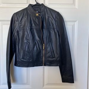 NWT Michael Kors Black Leather Jacket